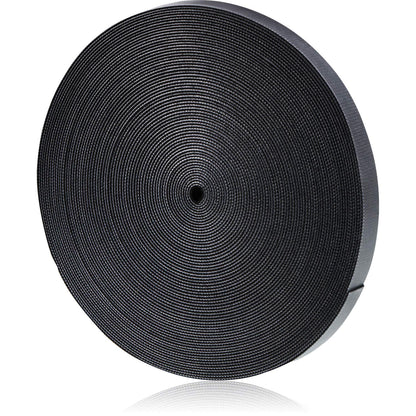 WILLBOND 3/4 Inch x 90ft Fastening Tape Cable Ties Reusable Fastening Nylon Tape Double Side Hook Roll Hook and Loop Straps Wires Cords Management Wire Organizer Straps (Black)