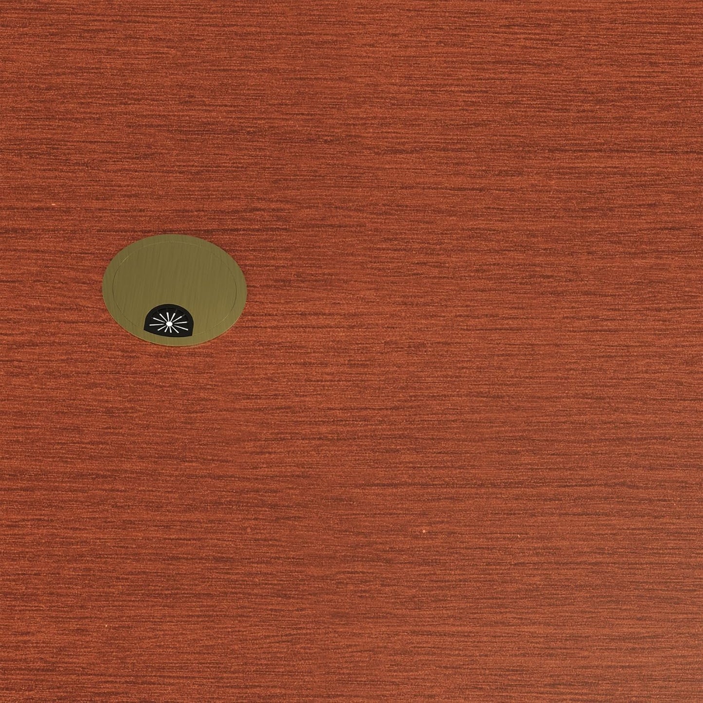 2 Pack Desk Grommet 2 Inch 50mm, Zinc Alloy Computer Desk Wire Hole Cover, Office Desktop Cord Cable Hole Metal Ring, Bronze Tone