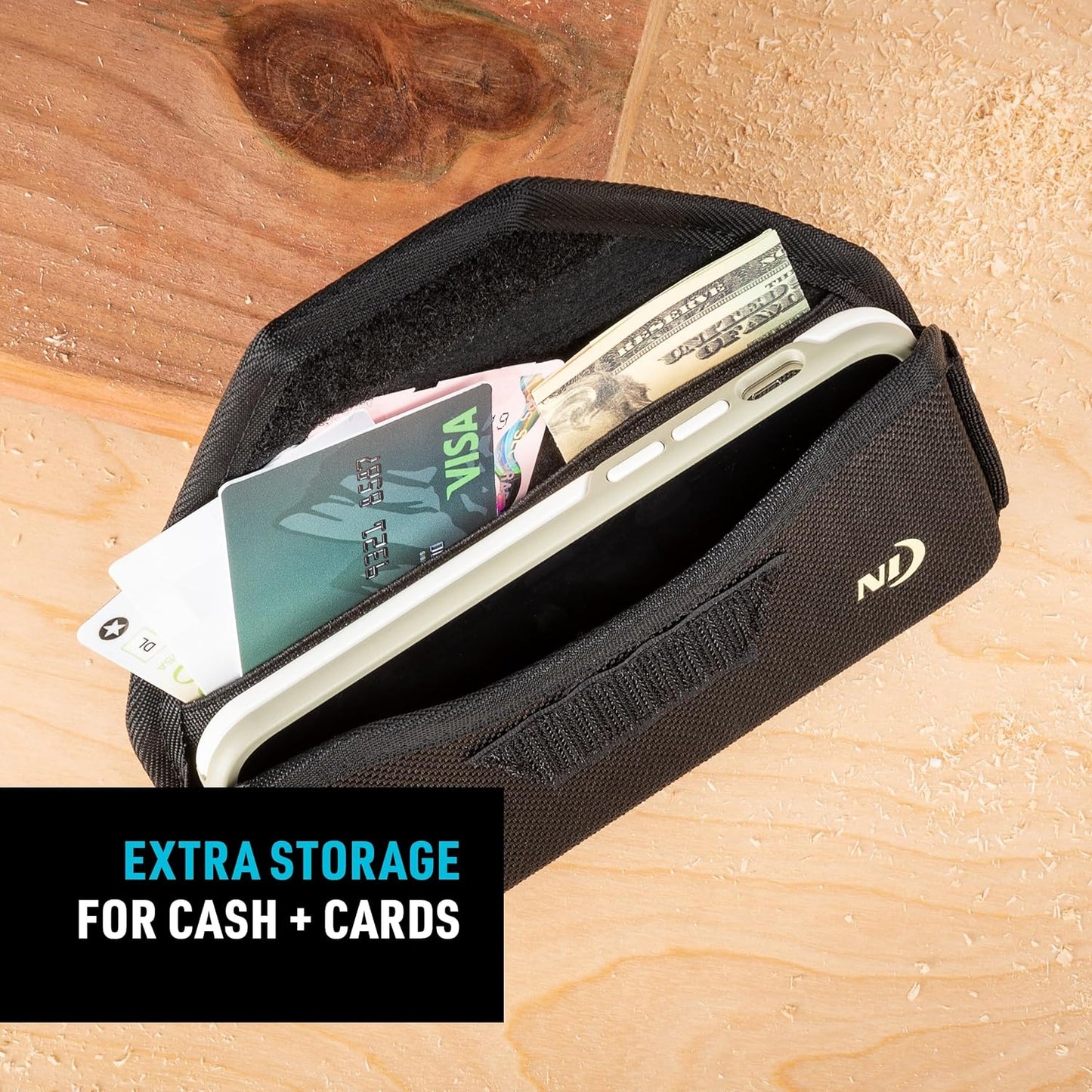 Nite Ize Clip Case Hardshell Universal Rugged Holster - Holster for Men's & Women's Belts - Utility Belt Pouch - Phone Accessories - Cell Phone Pouch - X-Large, Black