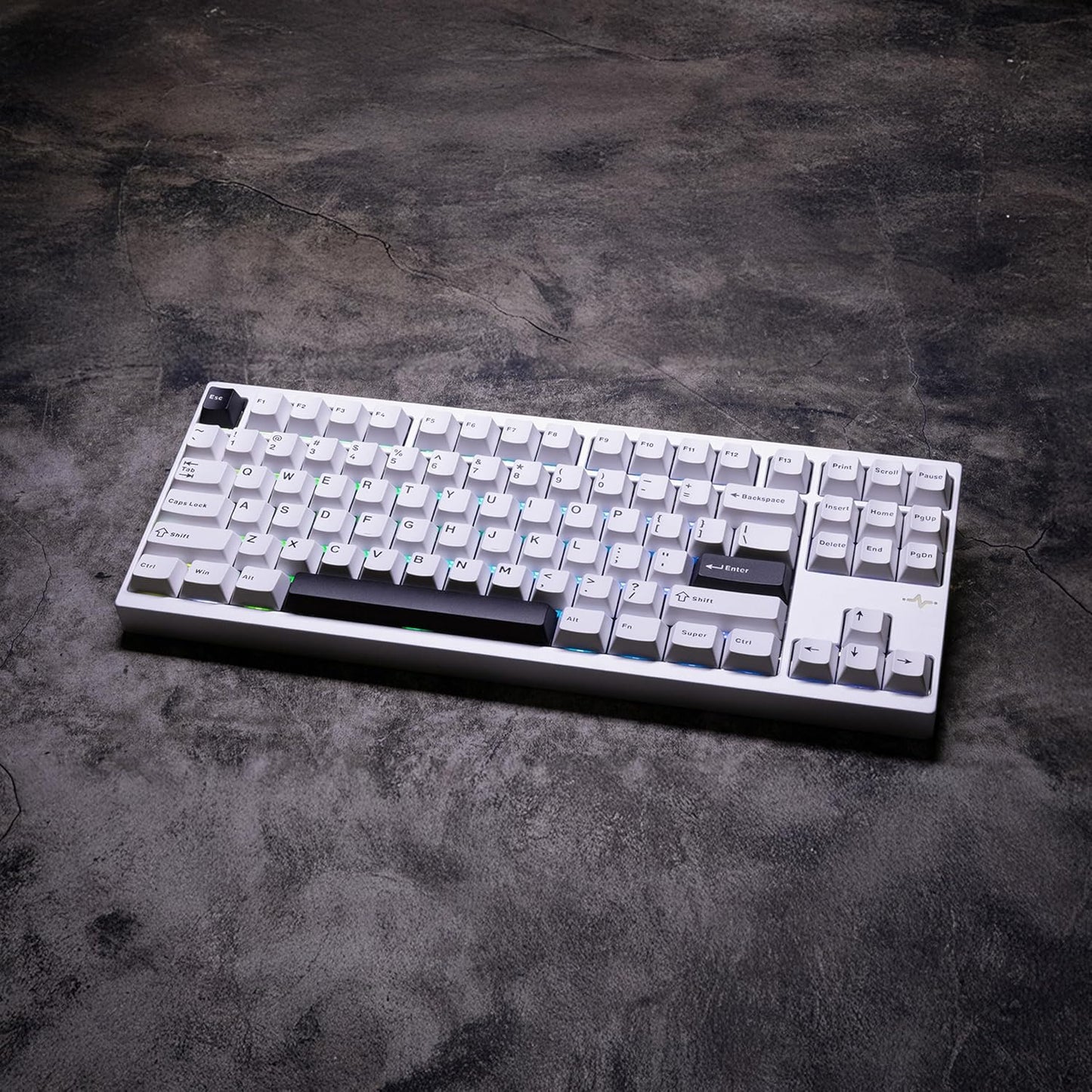 KEEBMONKEY WOBKEY Crush 80 Reboot CNC Aluminum 5-Second Quick-Release Triple-Mode Connectivity Mechanical Keyboard with Superior Acoustics (Pro Silver)