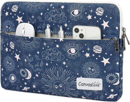 Canvaslove Laptop Sleeve Case Cover with Pocket for MacBook Pro 14 inch and 14 inch-14.4 inch HP, Lenovo, Dell, ASUS, Acer Notebook Computer（Sol De Mayo）