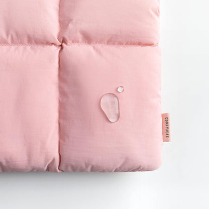 Comfyable Puffy Laptop Sleeve 15 Inch 16 Inch, Quilted Puffer Laptop Carrying Case for Women, Pillow Pouch Compatible for MacBook Air 15 in M4 2025 & MacBook Pro 16 in M4 2024, Pink