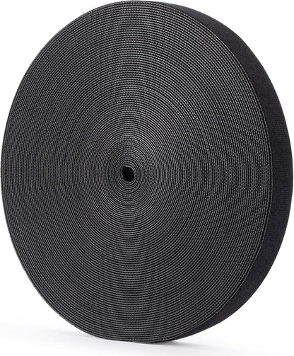 Reusable Wire Management Roll Nylon Fastening Cable Ties Straps Xnakko 3/4 inch double-sided hook and loop tape (Black, 25 yards)