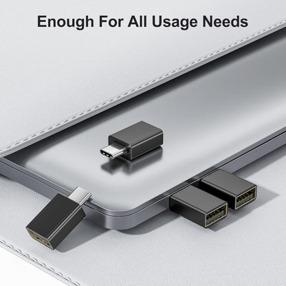 Elebase USB C to USB 3.0 Adapter 4 Pack,Type C Thunderbolt 4 to USB Converter,USBC Adapter for Keyboard,Mouse,Apple iMac,MacBook,iPad Air,Microsoft Surface,Samsung Galaxy S25 S24,Z Fold Flip 7