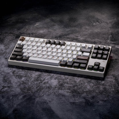 KEEBMONKEY WOBKEY Crush 80 Reboot CNC Aluminum 5-Second Quick-Release Triple-Mode Connectivity Mechanical Keyboard with Superior Acoustics (Pro White)