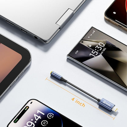 iPhone Headphone Adapter, Lightning to 3.5mm Adapter Auxiliary Adapter, Compatible with iPhone 14/13 /12/11 Full Series/SE/X/XR/XS/8 (Lightning to 3.5mm)