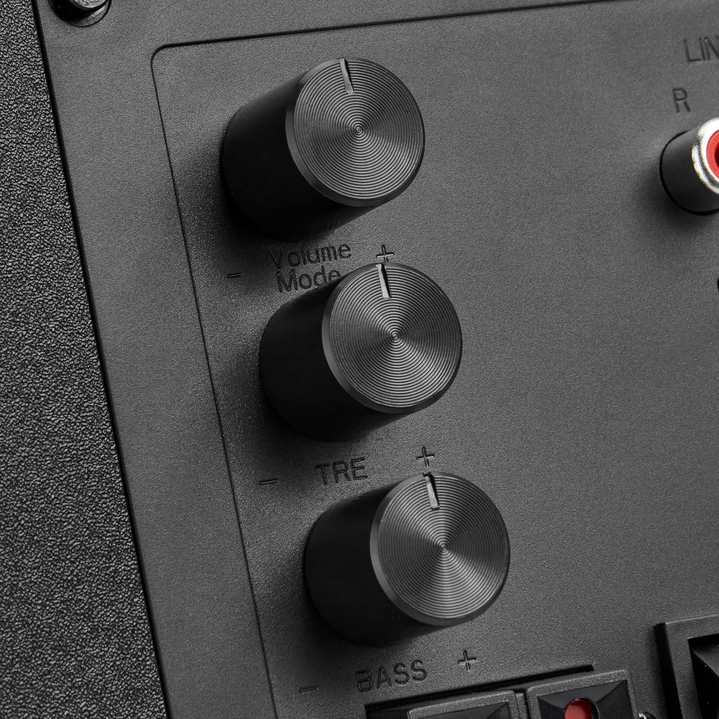 Bookshelf Speakers with Deep Bass, 80W Peak Output HiFi Gaming Computer Speakers, 4" Desktop Audio System for Home Office Desktop PC, Home Entertainment, Turntable, Pair, Black