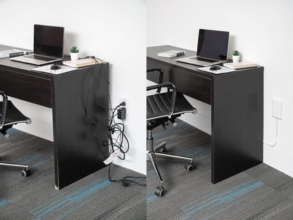 Sleek Socket Original & Patented Ultra-Thin Outlet Concealer with Cord Concealer Kit, Flat Extension Cord with Multi Outlets Surge Protector Power Strip, Ideal for Home Office and Home Theater