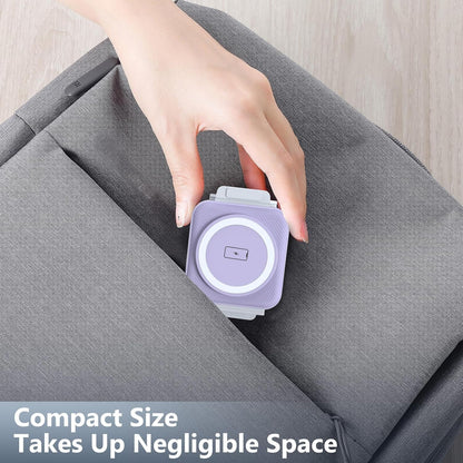 Travel Charger for Samsung Multi Devices, Foldable 3 in 1 Wireless Charging Station Fast Charging Stand/Pad Compatible for Samsung Galaxy S25/S24/S23/S22/S21/Note20 Galaxy Watch8/7/6/5/4/Galaxy Buds4