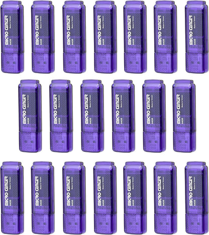 INLAND Micro Center Super Speed 20 Pack 64GB USB 3.0 Flash Drive Memory Stick Thumb Drive Data Storage Jump Drive Bulk, Much Faster Than USB2.0 Flash Drive, Blue