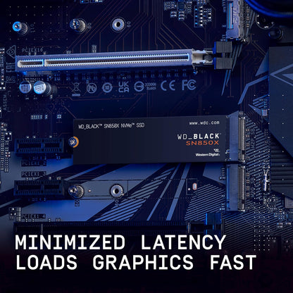 WD_BLACK 4TB SN850X NVMe Internal Gaming SSD Solid State Drive - Gen4 PCIe, M.2 2280, Up to 7,300 MB/s - WDS400T2X0E