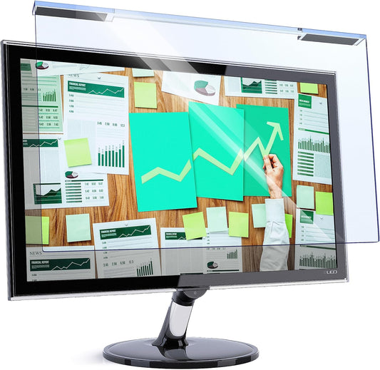 VINTEZ Blue Light Screen Protector for 21.5 Inch Computer Monitor and Laptop – Anti-UV Blue Light Blocking Film for Desktop PC, Eye Protection Filter, 19.3" x 11.3", 1 Pack