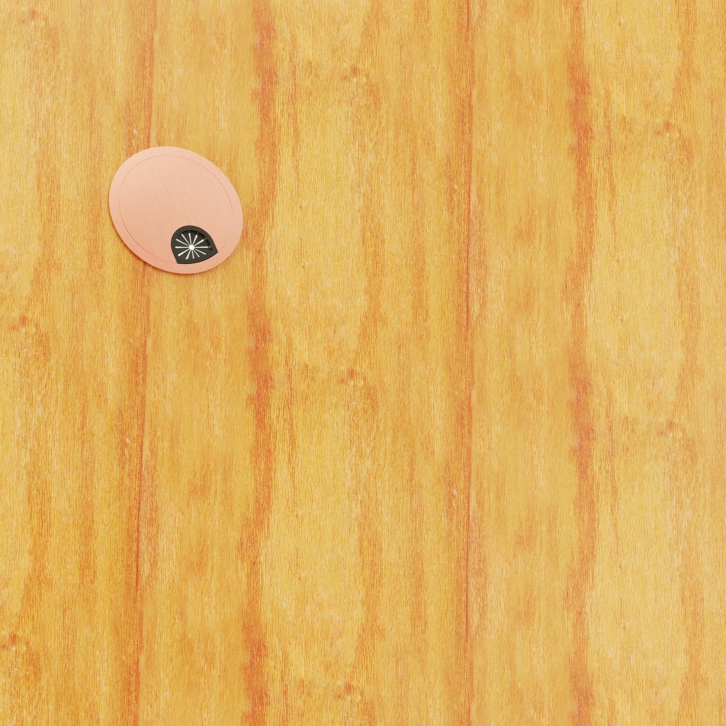 Desk Grommet 2 Inch 50mm, Zinc Alloy Computer Desk Wire Hole Cover, Office Desktop Cord Cable Hole Metal Ring, Red Bronze