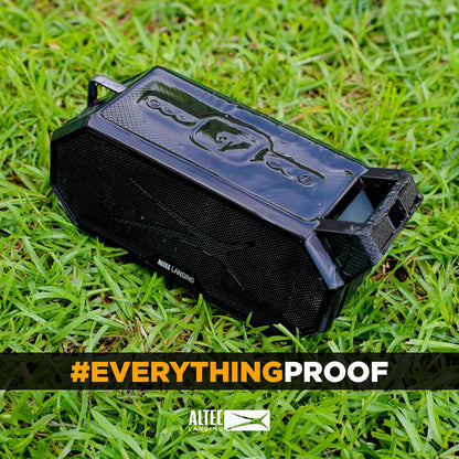 Altec Lansing Portable Bluetooth Speaker HYDRABOOM 2.0, 32W Output Power, 16Hr Playtime, Party Sync, Qi Wireless Charging, Everything-Proof, Voice Assistant Compatible - Black