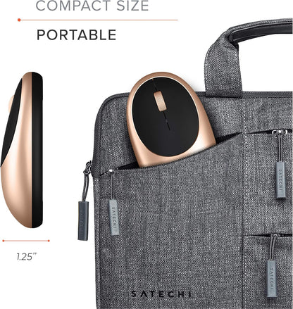 Satechi M1 Wireless Bluetooth Mouse, USB-C Rechargeable, Compact & Portable, for Mac/Windows, Compatible with M4/M3/M2 MacBook, Pro, Air/iMac/iPad Pro, iPhone 16/15/14 & More - Gold