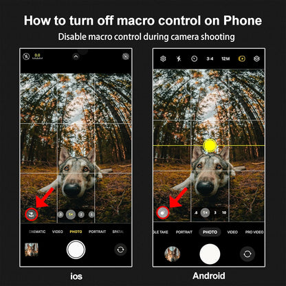 8MM 220°Fisheye Lens for iPhone Android Smartphone, Compatible with SmallRig NEEWER Phone Cage, with 17mm Thread Universal Phone Lens Clip and Black Portable Bag