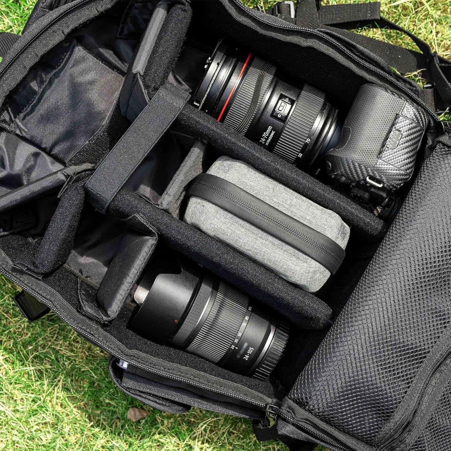 JJC 10 Pockets Hard Shell Lens Filter Bag Up to 95mm, Water Resistant & Dustproof, Camera Filter Pouch Carrying Case for Photography Round Filter with Microfiber Cleaning Cloth