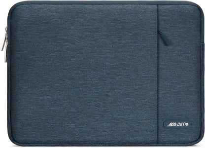 MOSISO Laptop Case 14 inch, 14 inch Laptop Sleeve Compatible with HP Lenovo Dell ASUS Acer, HP Stream, Dell Latitude, Lenovo IdeaPad, Polyester Vertical Computer Sleeve Bag with Pocket, Haze Blue