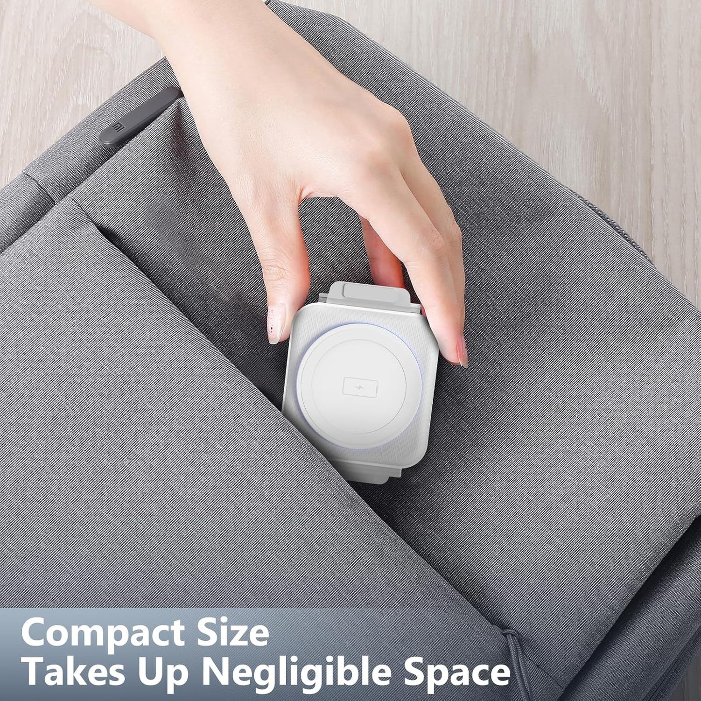 Travel Charger for Samsung Multi Devices, Foldable 3 in 1 Wireless Charging Station Fast Charging Stand/Pad Compatible for Samsung Galaxy S25/S24/S23/S22/S21/Note20 Galaxy Watch8/7/6/5/4/Galaxy Buds4