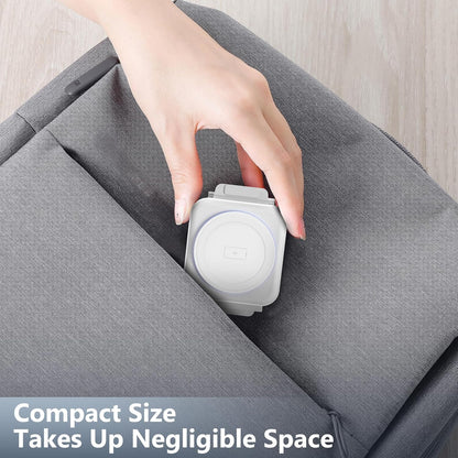 Travel Charger for Samsung Multi Devices, Foldable 3 in 1 Wireless Charging Station Fast Charging Stand/Pad Compatible for Samsung Galaxy S25/S24/S23/S22/S21/Note20 Galaxy Watch8/7/6/5/4/Galaxy Buds4
