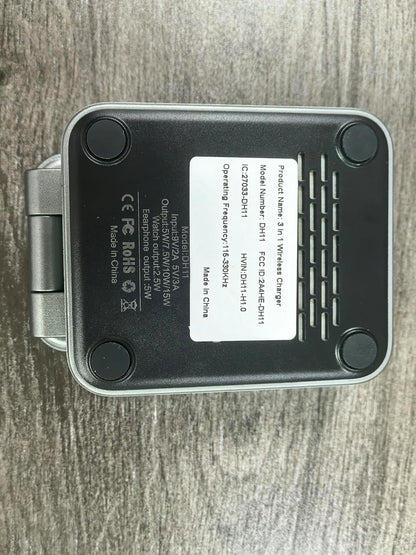 3 in 1 Magnetic Wireless Charger Station for iPhone 16/15/14/13/12 Series Mag-Safe Charging Station for Apple Watch Series 10-2/Ultra2/1/SE Foldable Wireless Charger for AirPods 4 3 2 1 Pro