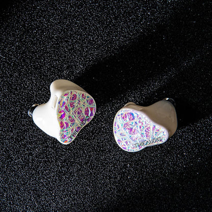 Linsoul THIEAUDIO Hype 4 2DD+4BA in Ear Monitor, HiFi IEM Earphones with Tonal Balance, Latest Sonion Driver, Detachable Silver-Plated OCC Cable for Audiophile Musician Professionals (White)