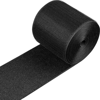 Cable Floor Strip Cord Cover Grip Floor Cable Protector Carpet Cable Management, Hold Cords in Place, Keep Cables Organized, Protect Cords and Prevent a Trip Hazard, 3 Inch x 10 Feet (10 Feet, Black)