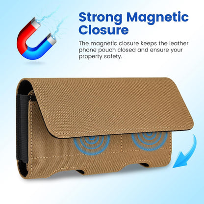 Mopaclle Nylon Phone Holster for iPhone 17 Pro Max, 17 Air, iPhone 16 Pro Max,iPhone 15 Pro Max 14 13 Pro Max & Plus, Premium Cell Phone Belt Holder with Belt Clip for Galaxy S25 Plus,S24 Plus