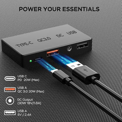 MARBERO Portable Solar Panel 30W Solar Panel Charger 23% High Efficiency Foldable Solar Panels QC3.0 USB & DC Port Compatible with Cell Phone Ipad Laptop IP65 Waterproof for Camping Outdoor Cloudy