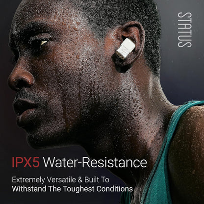 Status Audio Between 3ANC Bone Wireless Earbuds - Triple Driver - Active Noise Cancelling - 6X Microphones - Transparency Mode - 8H Playtime - Bluetooth 5.2. - IPX5 Waterproof