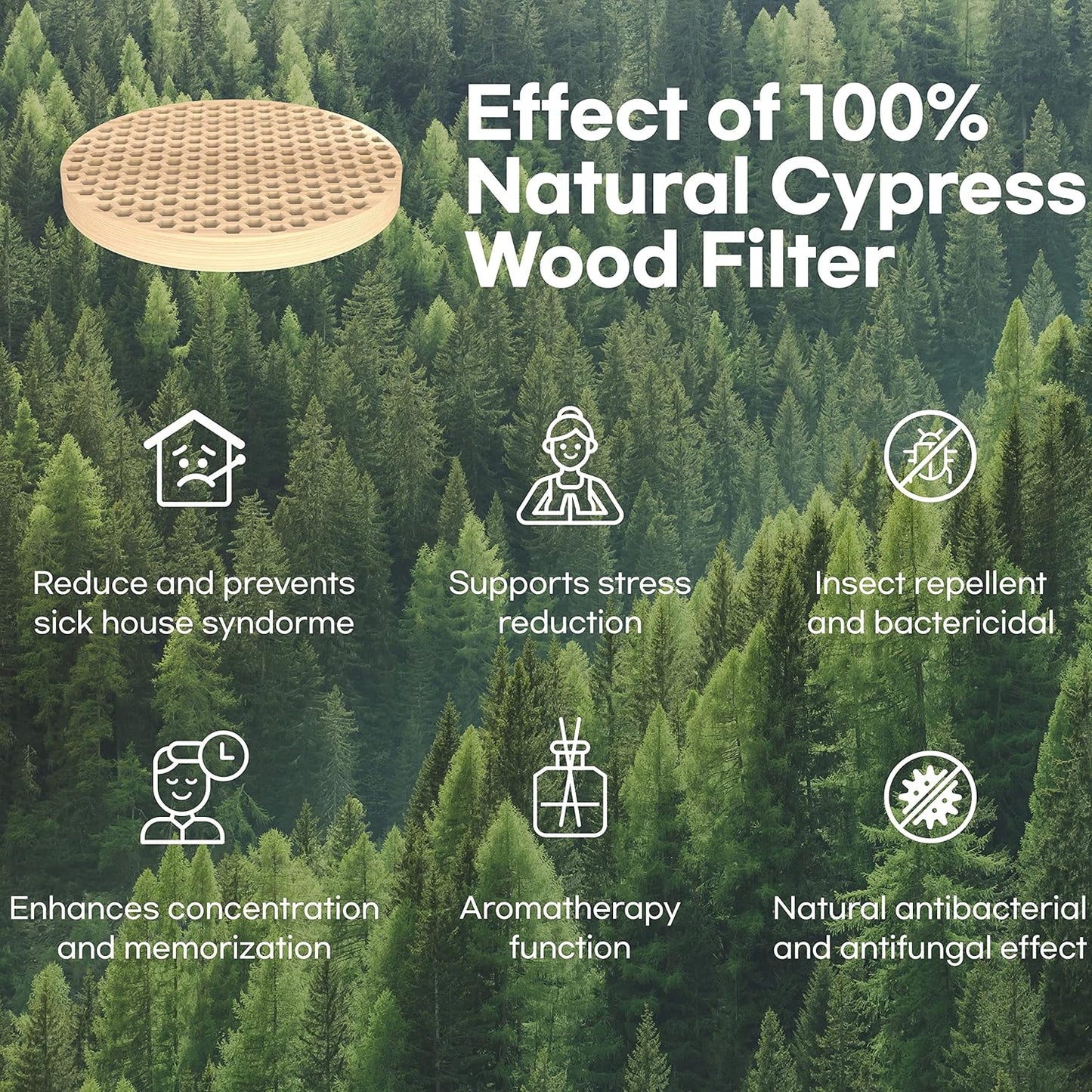 IMUNSEN M-003W True HEPA 13 Filter Air Purifier for Car, Desk, and Office with Carbon Deodorization Filter, 4-Stage Filtration, Smoke, Odors, Allergens, USB Port 5V, Made in Korea - White