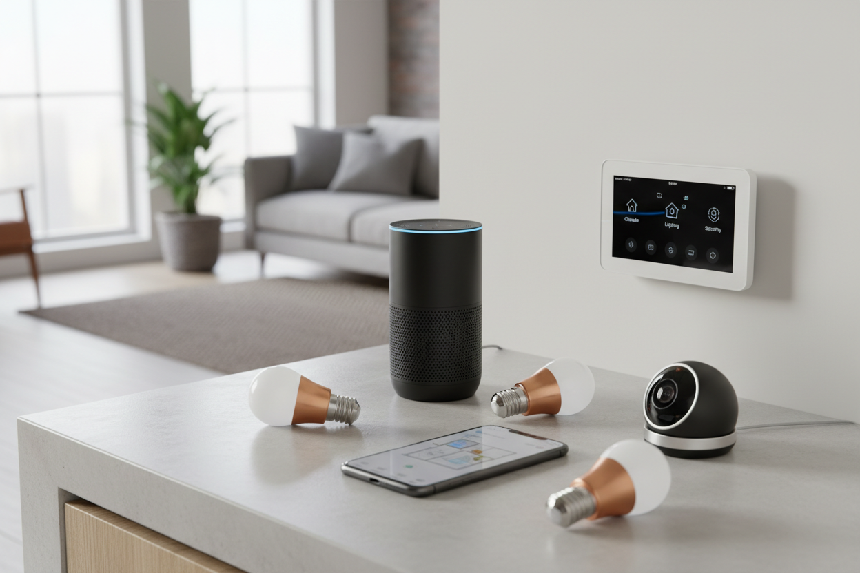 Smart Home Devices – Efficient, easy-to-use home tech essentials (make it real photo)